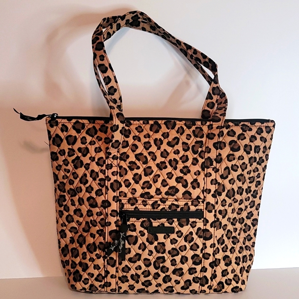 EUC Vera Bradley Cheetah Tote Shoulder Bag Purse